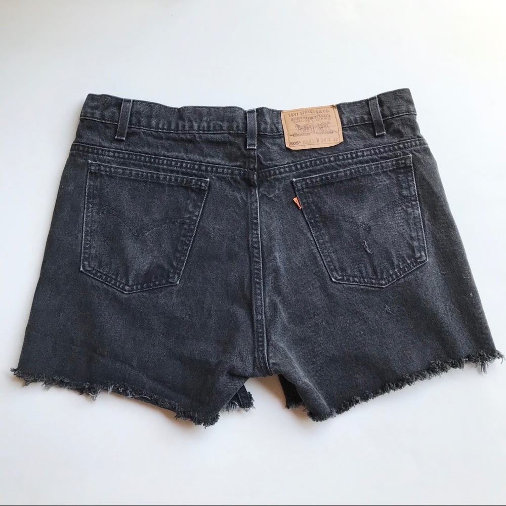 Vintage Levi’s 505 distressed shorts
